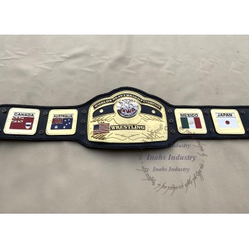 Domed Globe NWA World Heavyweight Wrestling Championship Belt