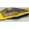 WWF New Intercontinental Heavyweight Championship Replica Wrestling Belt Yellow Leather Strap 