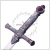 Harry Potter Gordic Gryffindor Fantasy Sword With Leather Sheath & Wooden Stand